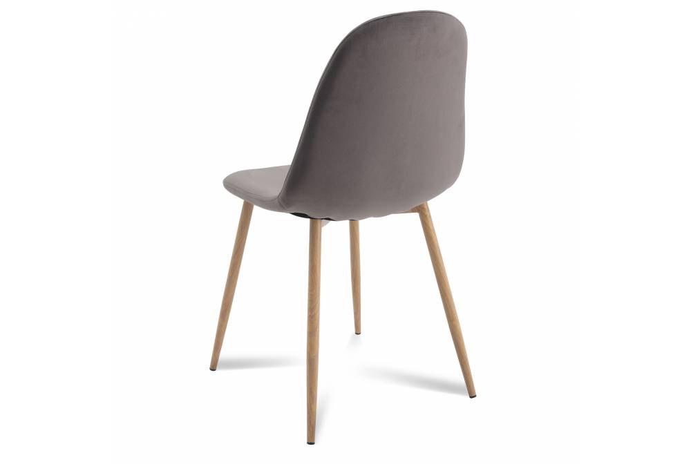 PACK MESA DE COMEDOR FOREST 140 CM Y SILLA CORO VELVET NATURE GRIS - Conjuntos de mesas e cadeiras 