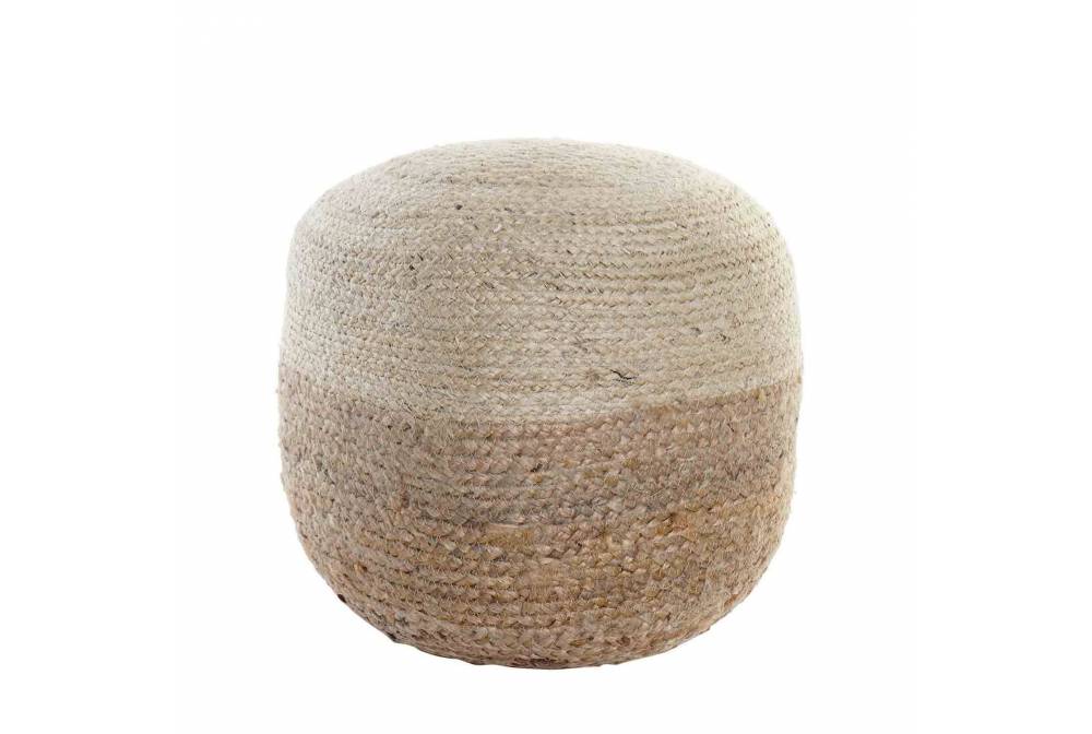 COXIM CHÃO JUTE NATURAL  35X35X42 - Puffs 