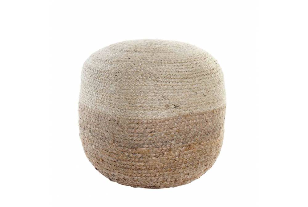 COXIM CHÃO JUTE NATURAL  35X35X42 - Puffs 