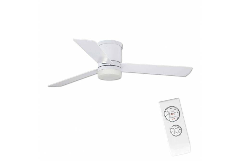 VENTILADOR DE 3 LÂMINAS LED 18W INDRE BRANCO