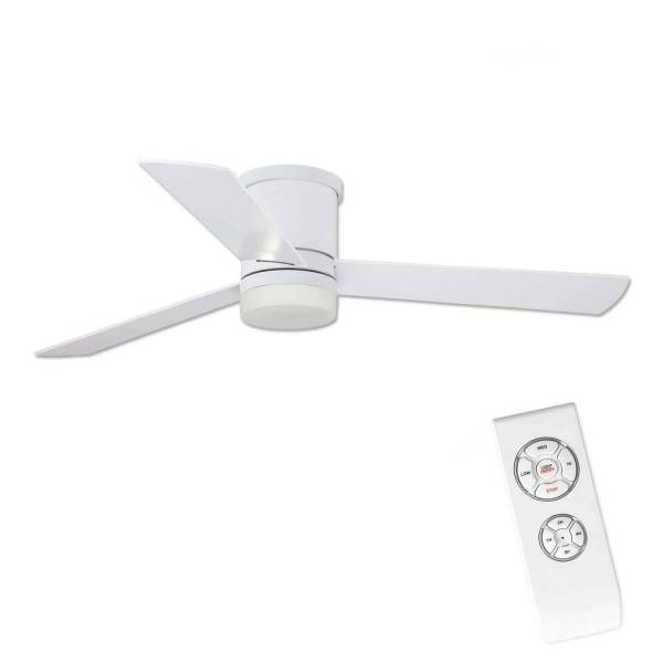 VENTILADOR DE 3 LÂMINAS LED 18W INDRE BRANCO