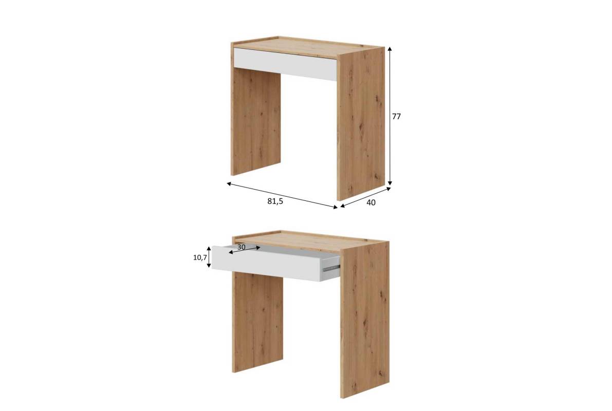 MESA ESCRITÓRIO COM GAVETA NOA - Secretárias 