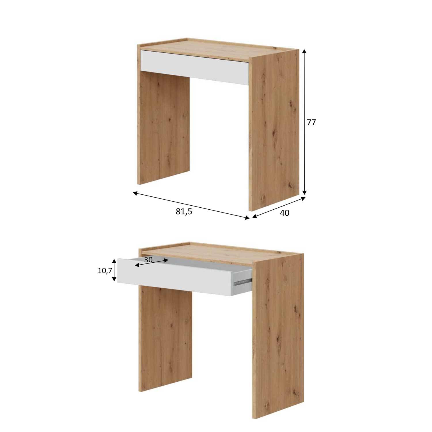 MESA ESCRITÓRIO COM GAVETA NOA - Secretárias 