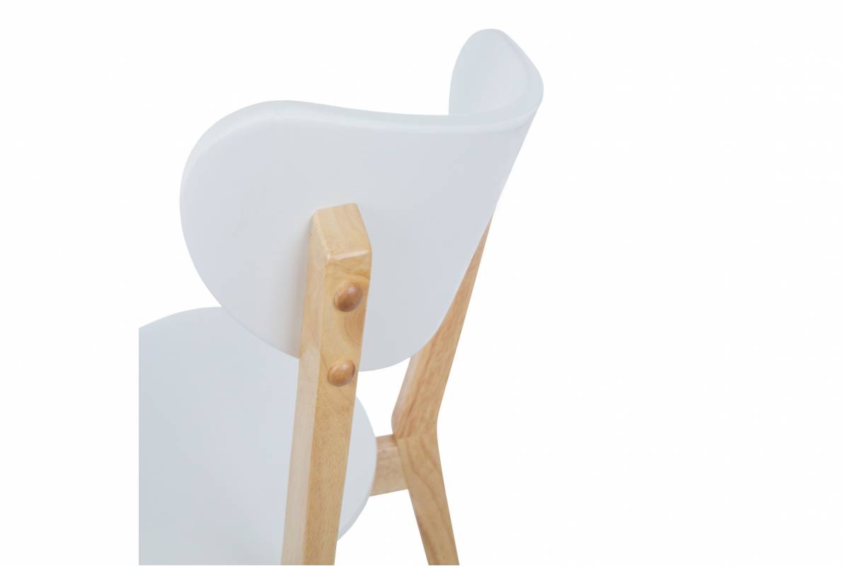 PACK DE MESA REDONDA ZIRA WOOD DE 106 CM E 4 CADEIRAS TIGA - Conjuntos de mesas e cadeiras 